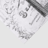 Zwart-witte vlindersleutel tissuepapier (Detail)