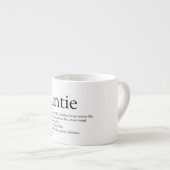 Zwart-witte vlindertante Definitie Espresso Kop (Voorkant rechts)