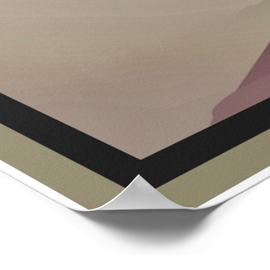 Zwart-witte vogel poster (Hoek)