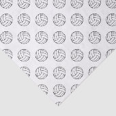 Zwart/Witte Volleybalballen, Wit Tissuepapier (Detail)