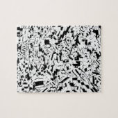 Zwart-witte vormen Puzzle Legpuzzel (Horizontaal)