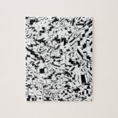 Zwart-witte vormen Puzzle Legpuzzel (Verticaal)