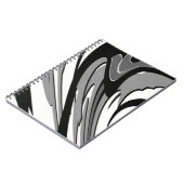 Zwart-witte vormkunst notitieboek (Linkerzijde)