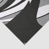 Zwart-witte vormkunst tissuepapier (Detail)