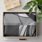 Zwart-witte vormkunst tissuepapier (Geschenk)