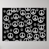 Zwart-witte vredessignalen poster (Voorkant)