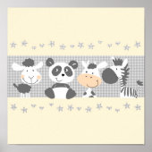 Zwart-witte vrienden poster (Voorkant)