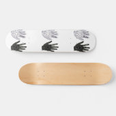 Zwart-witte vriendschap Hands Persoonlijk Skateboard (Horizontaal)