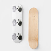 Zwart-witte vriendschap Hands Persoonlijk Skateboard (Voorkant)