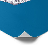 Zwart-witte vriendschap Hands Poster (Hoek)