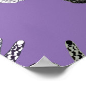 Zwart-witte vriendschap Hands Poster (Hoek)