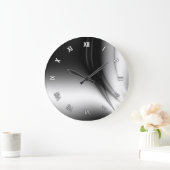 Zwart-witte wandklok (Huis)