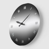 Zwart-witte wandklok (Hoek)