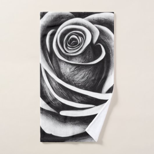 Zwart-witte washanddoekset bad handdoek (Handdoek)