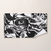 Zwart-witte washanddoekset bad handdoek (Handdoek)