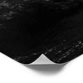 Zwart-witte waterval door de bomen 16x20 poster (Hoek)