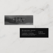 Zwart-witte Waterverf - Abstract monogram