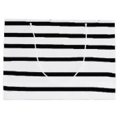 Zwart-witte Waterverf met handgetekende lijnen Groot Cadeauzakje (Achterkant)