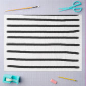 Zwart-witte Waterverf met handgetekende lijnen Tissuepapier (Craft)