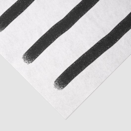 Zwart-witte Waterverf met handgetekende lijnen Tissuepapier (Detail)