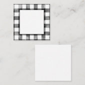 Zwart-witte Waterverf Notitiekaartje (Voorkant / Achterkant)