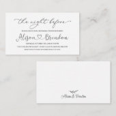 Zwart Witte Welkom bij de Nacht Voor Bijlage (Voorkant / Achterkant)