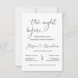 Zwart Witte Welkom bij de Nacht Vooraf  Kaart