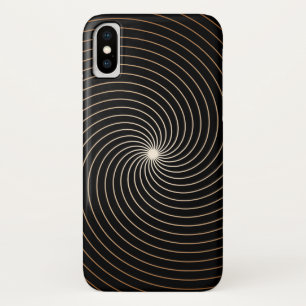 Zwart-witte werveling met kleurloze gradatie Case-Mate iPhone case