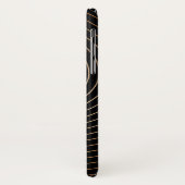 Zwart-witte werveling met kleurloze gradatie Case-Mate iPhone case (Achterkant/links)