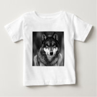 Zwart-witte wolf