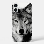 Zwart-witte wolf Case-Mate iPhone case (Achterkant)