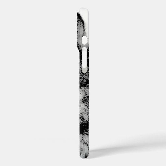 Zwart-witte wolf Case-Mate iPhone case (Achterkant / Links)