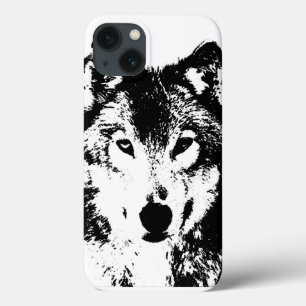 Zwart-witte wolf Case-Mate iPhone case