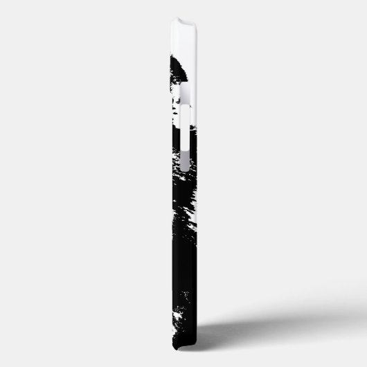 Zwart-witte wolf Case-Mate iPhone case (Achterkant / Links)