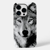 Zwart-witte wolf Case-Mate iPhone case (Achterkant)