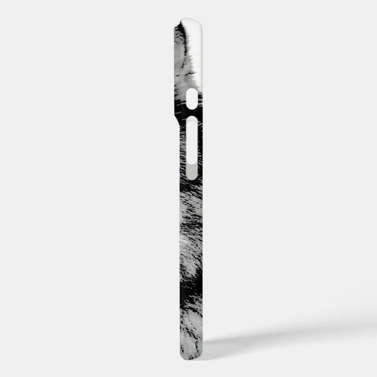 Zwart-witte wolf Case-Mate iPhone case (Achterkant / Links)