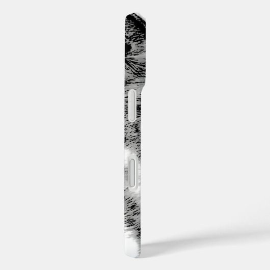 Zwart-witte wolf Case-Mate iPhone case (Achterkant / Rechts)