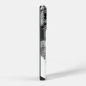 Zwart-witte wolf iPhone hoesje (Rechterkant)