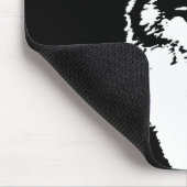 Zwart-witte wolf muismat (Hoek)