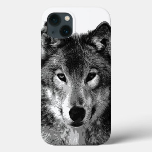 Zwart-witte wolfogen Case-Mate iPhone case