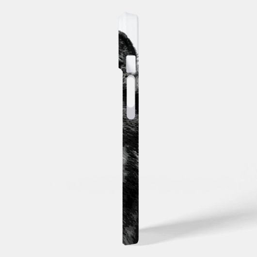 Zwart-witte wolfogen Case-Mate iPhone case (Achterkant / Links)