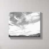 Zwart-witte wolken boven de Utah-woestijn, 8x10 Canvas Afdruk (Voorkant)