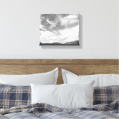 Zwart-witte wolken boven de Utah-woestijn, 8x10 Canvas Afdruk (Insitu (Slaapkamer))