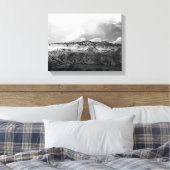 Zwart-witte wolken die over New Mexico bewegen 11x Canvas Afdruk (Insitu (Slaapkamer))