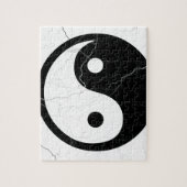 Zwart-witte yin en Yang Legpuzzel (Verticaal)
