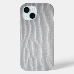 Zwart-witte zandribbels iPhone 15 case