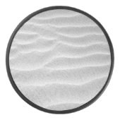 Zwart-witte zandrimpels hockey puck (Voorkant)