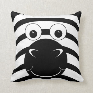 Zwart-witte Zebra — Accent Pillow Kussen