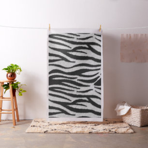 Zwart-witte Zebra huidsvacht Stof