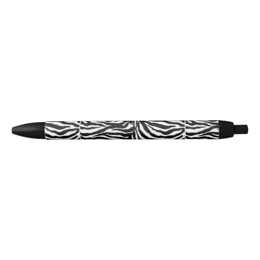 Zwart-witte zebra met beschermlaag zwarte inkt pen (Voorkant)
